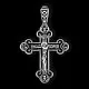 Подвеска крест из серебра