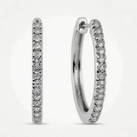 Серьги конго из серебра