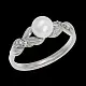 Кольцо декоративное из серебра