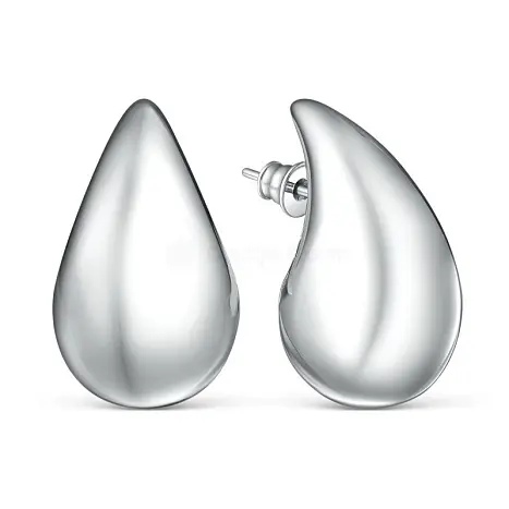 Серьги пуссеты из серебра