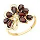 Кольцо декоративное из красного золота