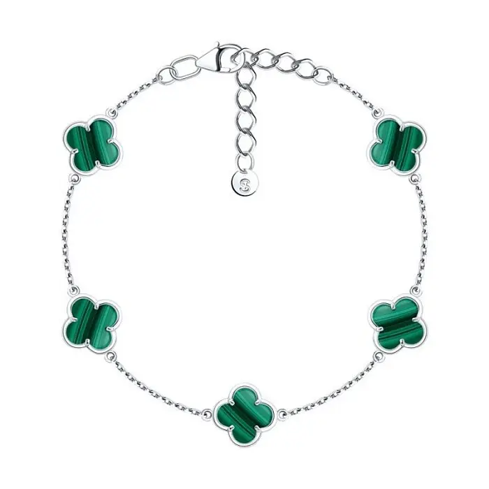 Браслет декоративный из серебра