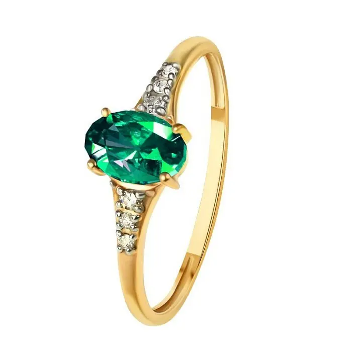 Кольцо декоративное из красного золота