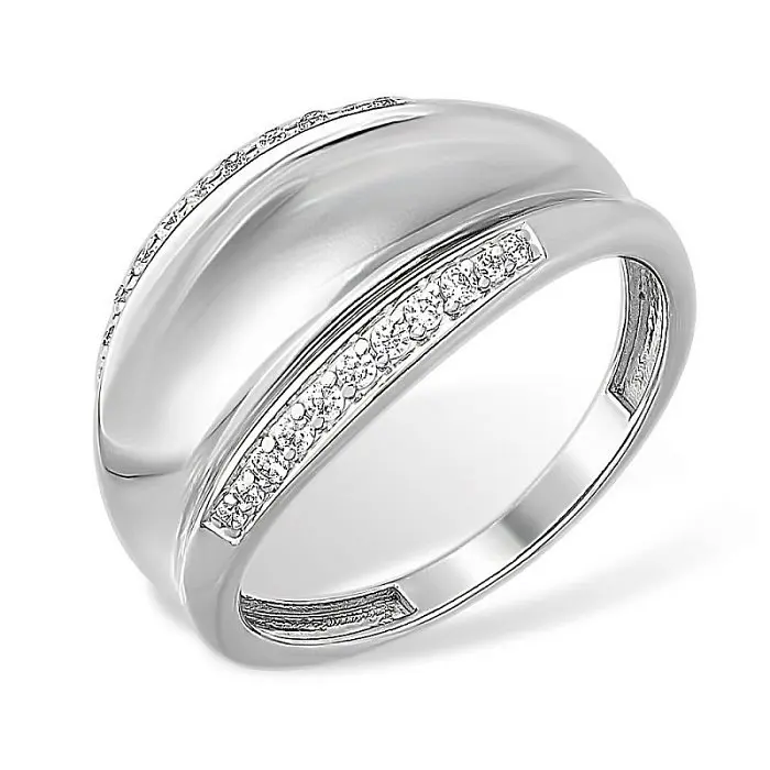 Кольцо декоративное из серебра