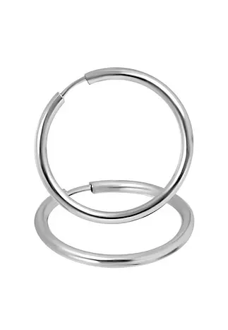 Серьги конго из серебра