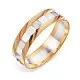 Кольцо обручальное из комбинированного золота