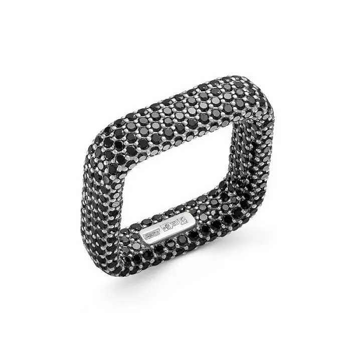 Кольцо декоративное из белого золота