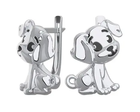 Серьги детские из серебра
