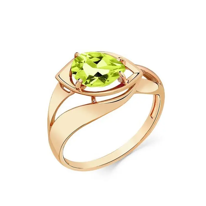 Кольцо декоративное из красного золота