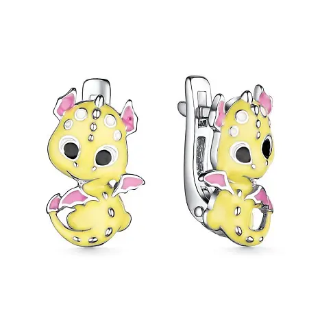 Серьги детские из серебра