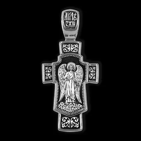 Подвеска крест из серебра