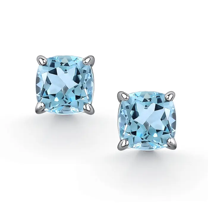 Серьги пуссеты из серебра