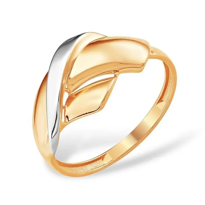 Кольцо декоративное из красного золота