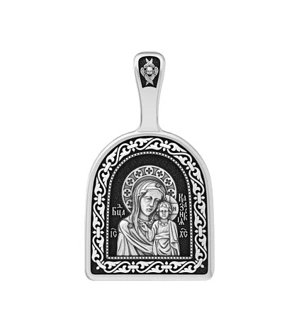 Подвеска икона из серебра