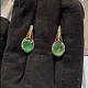 Серьги с английским замком из комбинированного золота