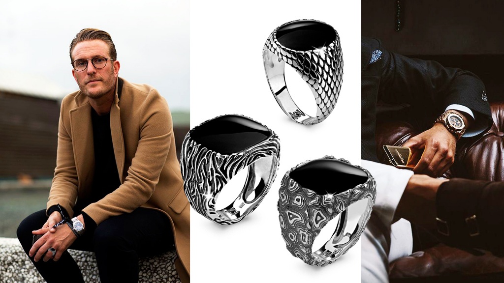 Кольца из серебра с агатом для Девы