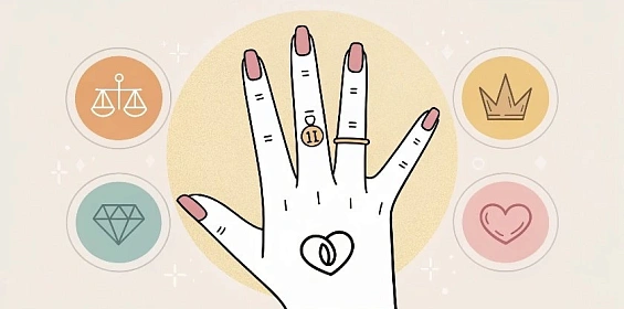 Символика колец: значение украшений на разных пальцах